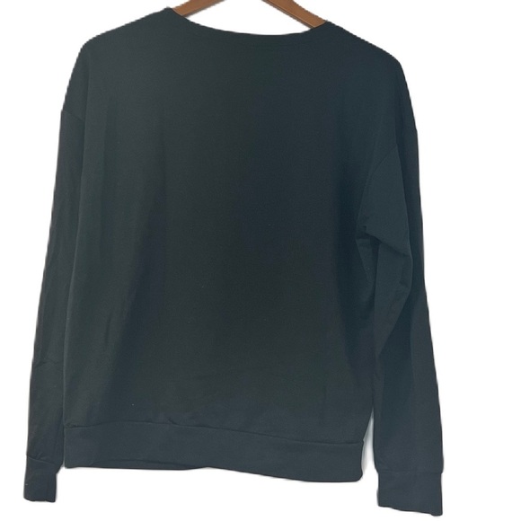 Women’s black be kind lightweight crewneck sweatshirt size large - Picture 3 of 6